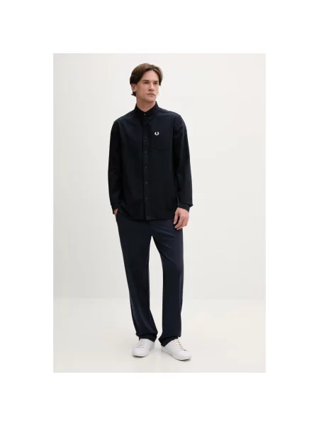 Koszula FRED PERRY Oxford Shirt Navy M granatowa