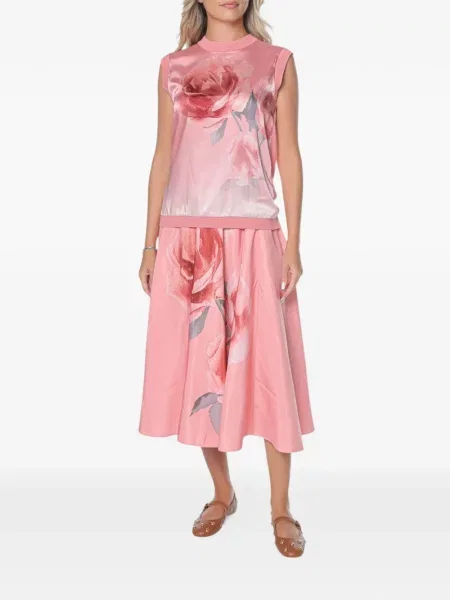 Fustă midi Ted Baker roz