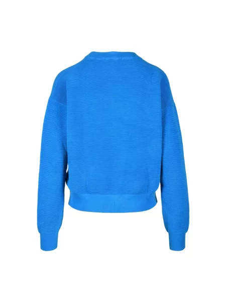 Dzianinowy sweter Tommy Hilfiger niebieski