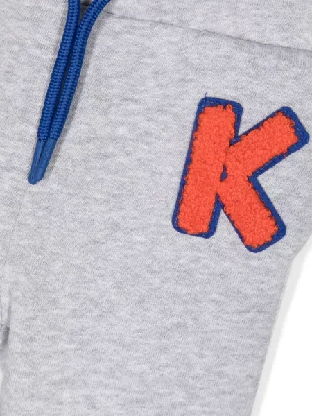 Legginsy dziecięce Kenzo szare