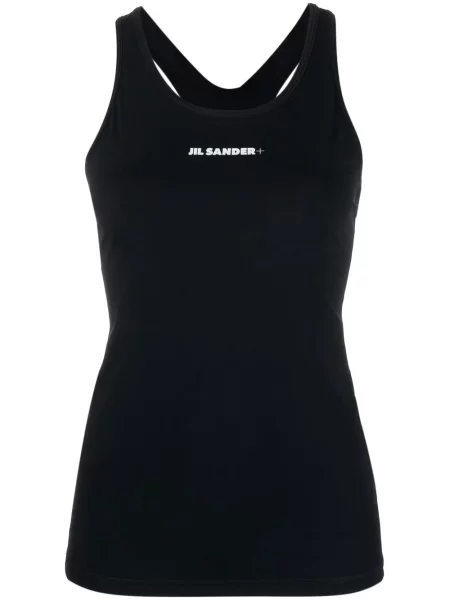 Top Jil Sander cu imagine negru