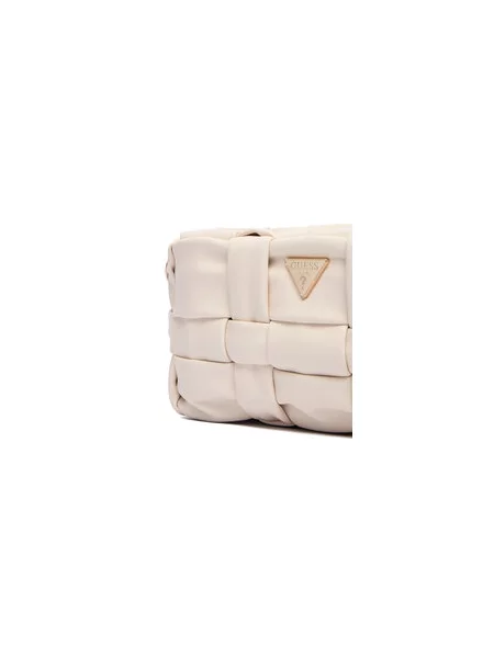 Ročna torba Guess Marion Mini Écru