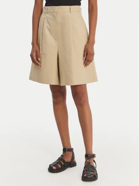 Путешествовать бермуды Weekend Max Mara бежевые