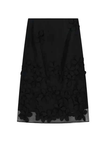 Fustă Liviana Conti cu model floral negru