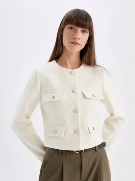 Cropp sacou Defacto gri