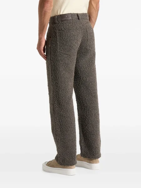 Plisované bouclé džíny Manière De Voir hnědé