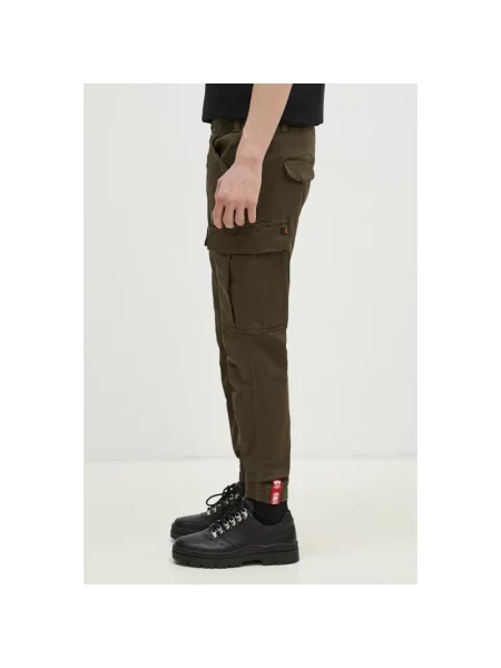 Spodnie Alpha Industries zielone