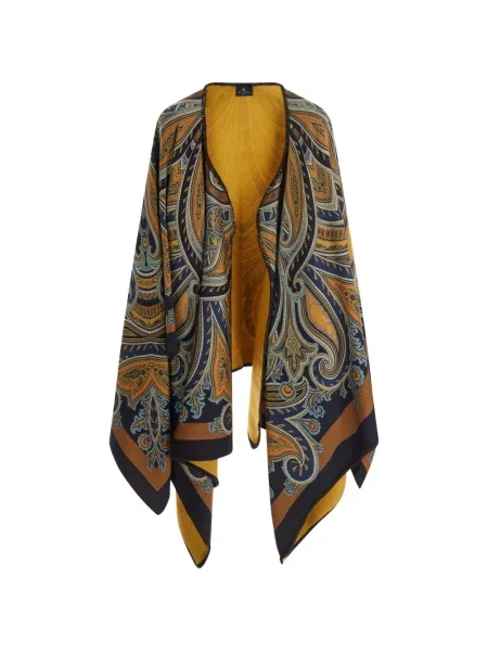 Geacă Etro cu imagine cu model paisley albastru