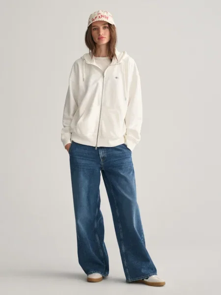 GANT Hanorac natural alb