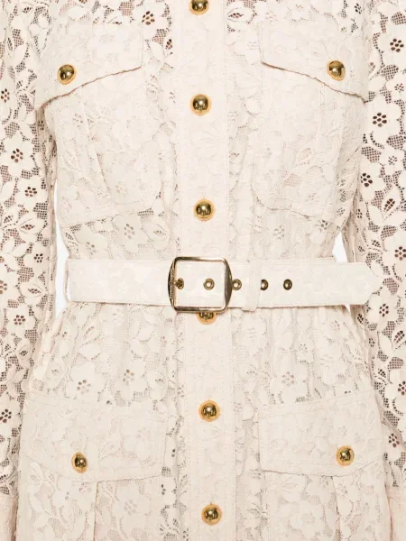 Rochie mini Zimmermann cu model floral din dantelă de costum