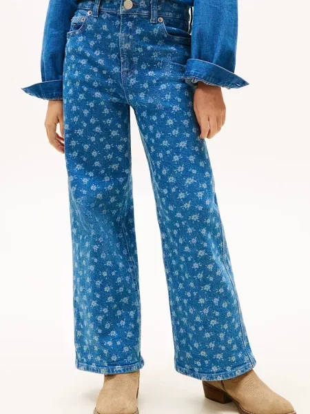 Tommy Hilfiger Dječje traperice MABEL WIDE plava