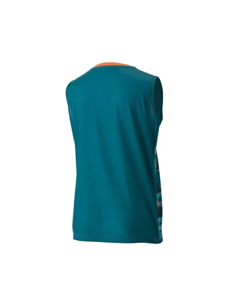Tenisové tričko YONEX Club Sleeveless W blue/green modré