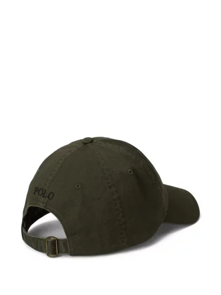Μικρός κασκέτο Polo Ralph Lauren με χαμηλή μέση υφαίνω διαγωνίως πράσινο
