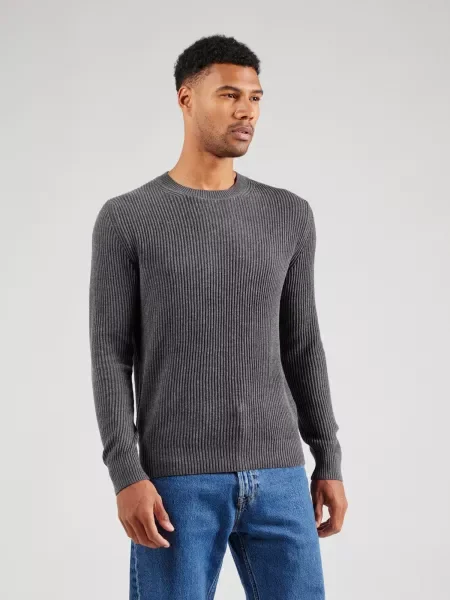 JACK & JONES Pulover JPRBLALIAM temno siva