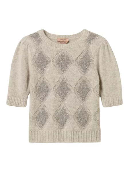 Sweter Twinset szary