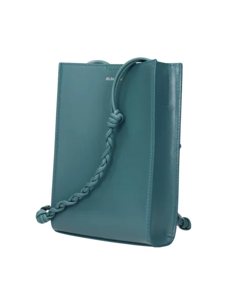 Torebka crossbody Jil Sander skórzana zielona