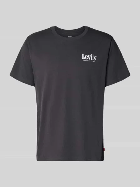 T-shirt o kroju relaxed fit z czystej bawełny Levi's czarna