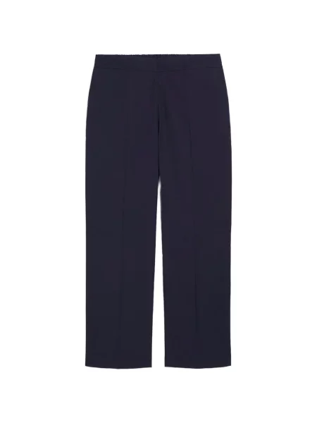 Pantaloni Momoni din poplin albastru