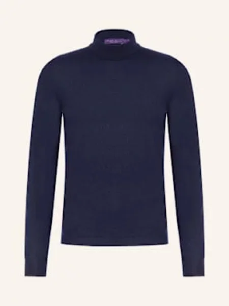 Ralph Lauren Purple Label Golf Z Kaszmiru blau fioletowy