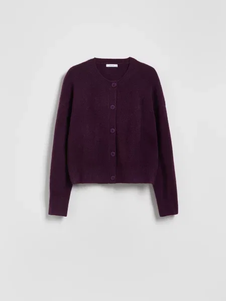 Reserved Кофта із опущеною лінією плечей темно-фіолетовий фіолетовий