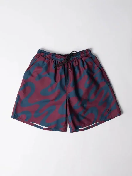 By Parra szorty Splashed czerwony