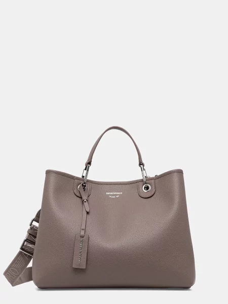 Torebka Emporio Armani z nadrukiem beżowa