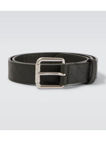 Curea Bottega Veneta din piele maro