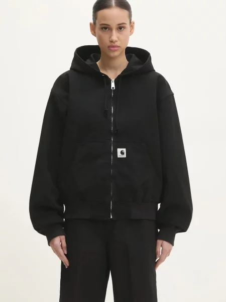 Carhartt WIP geacă din denim OG Active Jacket femei de tranziție oversize negru