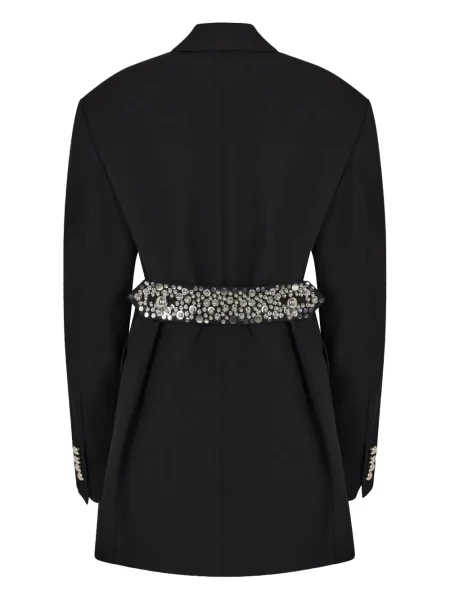 Sacou Rabanne cu broderie negru