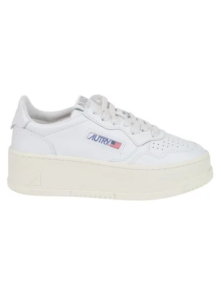Sneakersy Autry na platformie białe