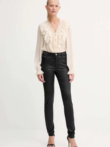 Штани Morgan облягаючі висока посадка PALAO чорний