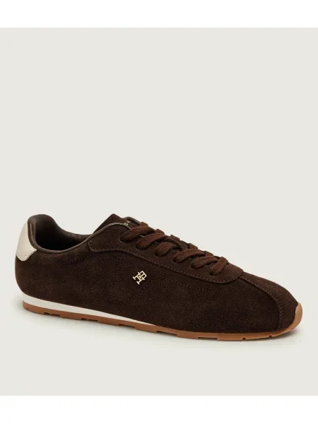 Tommy Hilfiger Sneakers Bella | piele întoarsă maro