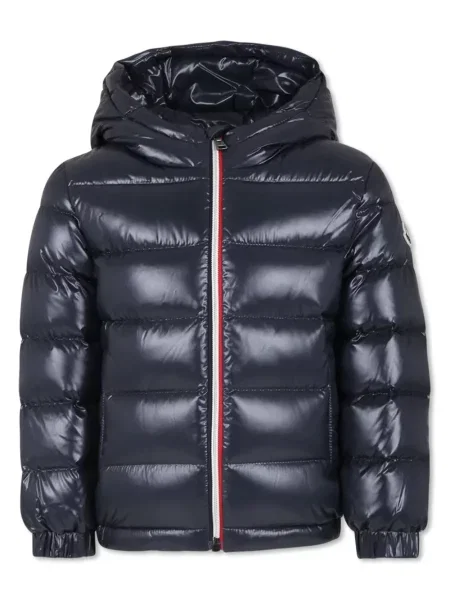 Kurtka dziecięca Moncler Enfant niebieska