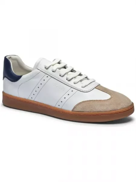 Joop! Bőr sneakers tornacipő Misto Ike fehér