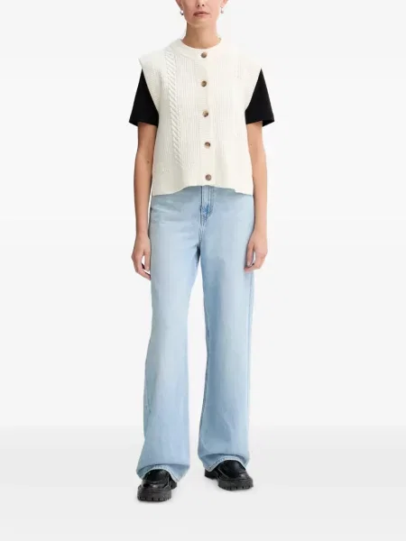 Curea Levi's® cu broderie cu cataramă cu dungi albastru