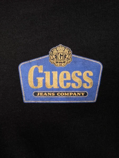 Футболка Guess Jeans з принтом чорний
