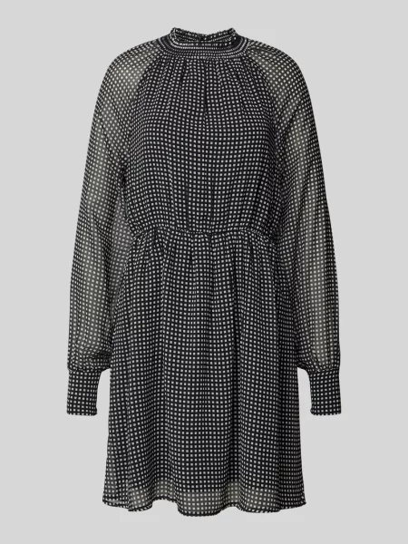 Sukienka mini z prążkowanego ściągacza model ‘NEW ISABELLA’ Only czarna