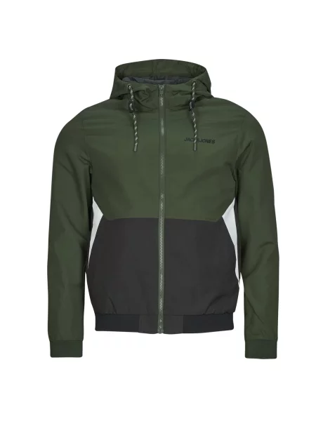 JACK & JONES Prehodna jakna JJERush oliva črna