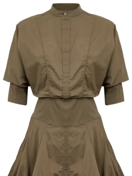Rochie tip cămașă Simkhai maro