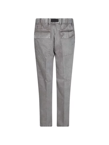 Cu centură pantaloni White Sand conici alb