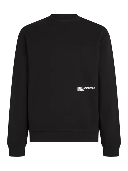 KARL LAGERFELD JEANS Majica DIGITIZED KARL azur / siva naravno bela črna