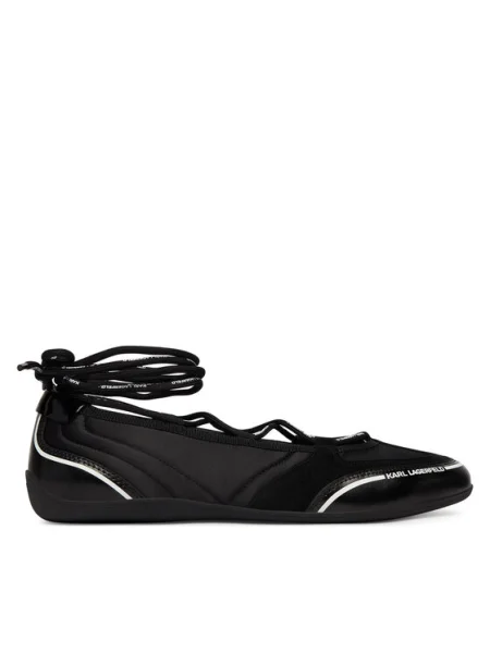 Karl Lagerfeld Balerini / alb negru