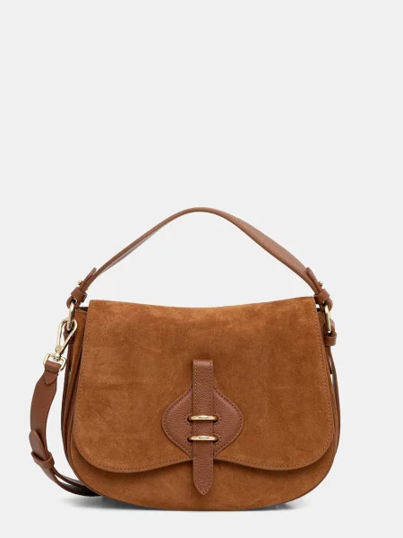 Coccinelle crossbody kabelka semišová MAVERY SUEDE hnědá