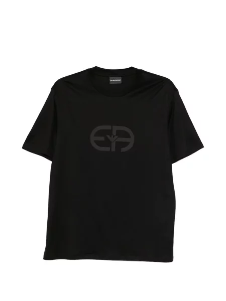 Tricou Emporio Armani cu autograf negru