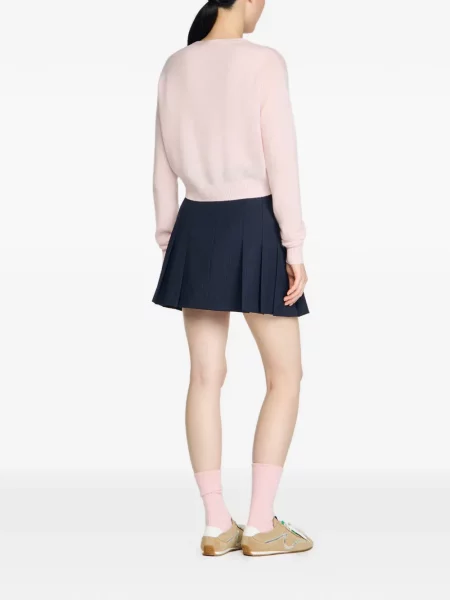 Cropp cardigan Sandro cu decolteu în V roz