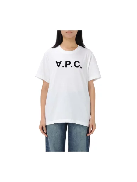 A.P.C. t-shirt t-shirt standard grand vpc GOTS biała