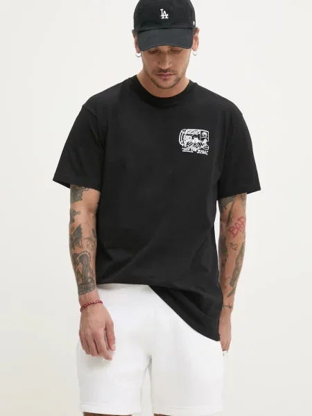 Vans t-shirt z nadrukiem czarny