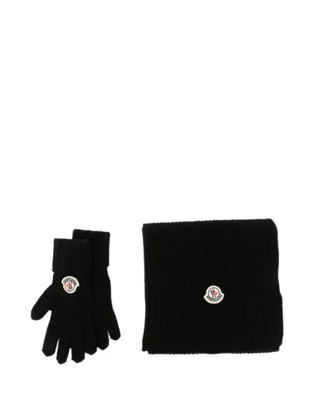 Dětské rukavice Moncler Enfant černé