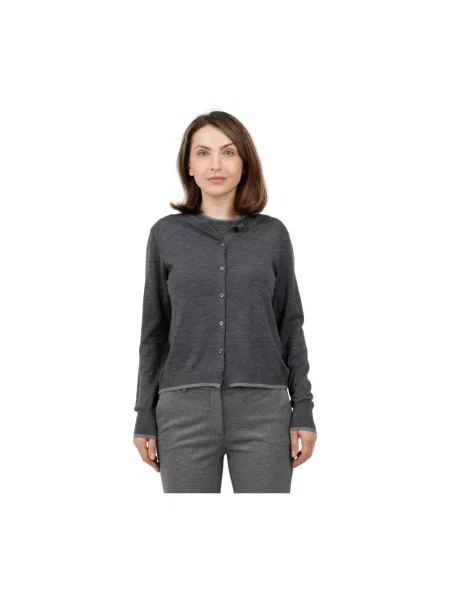 Kardigan Gran Sasso wełniany szary