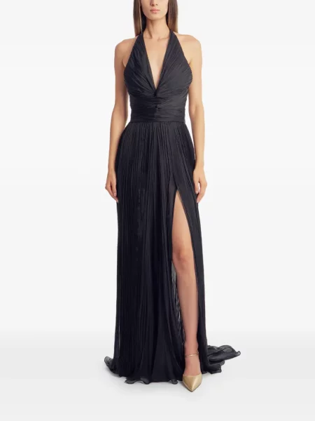 Rochie Irina Schrotter cu gât halter negru